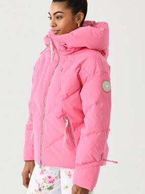 Obermeyer size 12 bubblegum pink Ventina down jacket womens